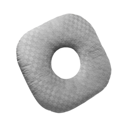 Breathable Polyester Fiber Ear Pillow With Single Hole-grey