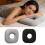 Breathable Polyester Fiber Ear Pillow With Single Hole-grey 2