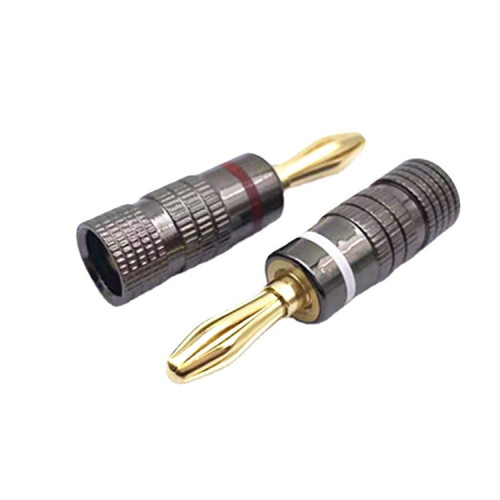 4mm Guldpläterad Banankontakt 4-pack 1