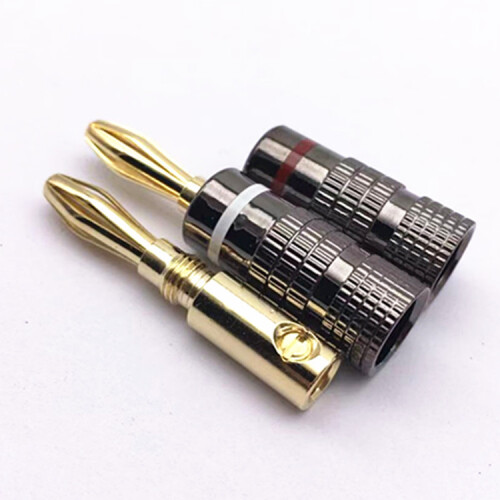 4mm Guldpläterad Banankontakt 4-pack 2