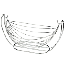 Hammock style chrome Swinging fruit basket