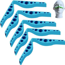 5pcs Anti Fog Silicone Nose Bridge Pad for Mask and Glasses, Fog Comfort Fit Blau