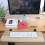 Foldable Under Desk Keyboard Tray with Mouse Platform, Clamp On Ergonomic Adjustable Desk Extender, Beige 50x25cm 2