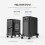 CPU Tower Stand with Lockable Wheels, Adjustable PC Holder for Floor Use and Improved Air Circulation 4