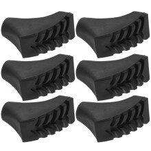 6pcs Durable Rubber Walking Cane Tips NonSlip Hiking Pole Tip Protectors for Trekking Poles