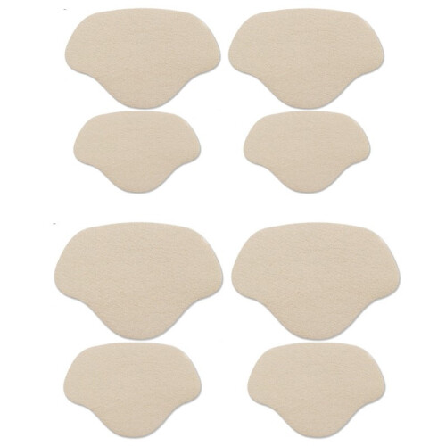 Shoe Hole Repair Patch 2 Sizes 4-Pair Beige