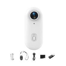 4K WIFI Thumb Action Camera 1080P Body Camera Hands-Free POV Recording with 64G Card for Work Travel Pet Swim Cycling B