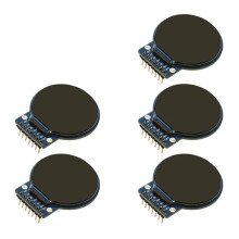 5Pcs 1.28inch Round TFT LCD Display 240x240 Compatible with for ESP32 for DIY Watch Projects GC9A01 Driver