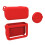 Silicone Case for  Osmo  with Lens Cap Dirt-Proof Protective Case for  Osmo  Action Camera Red 1