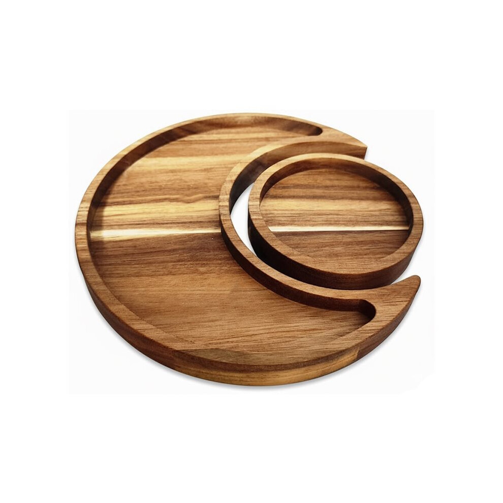 Moon Tray Wood Crystal Holder For Stones Healing Crystals Storage And Organizer Crescent Bowl Witchy Crystal Display Grain Tauoh