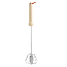Egg Mixer Stainless Steel Whisker Cream Stirrer Semi Automatic for Baking Cooking Cake Food Kitchen Beater Blending A