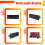 80W Amplifier  MP3 WMA APE Decoder Board  5V Wireless USB MP3 Player TF Card Slot Hands-Free Call with Remote 7