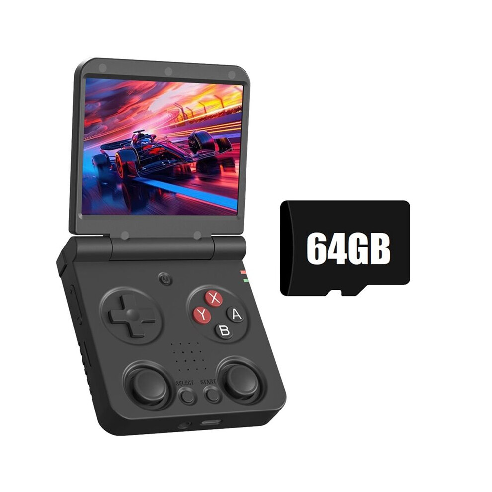 Photos - Gaming Console Flip V2 Retro Handheld Game Console 64GB 3.5inch IPS Screen Open Source Portable Game Console -Compatible Game Pad A