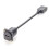 D Type High Definition Multimedia Interface Panel Mount Cable Male to Female Cable Flange Mount Pass Through Socket 5
