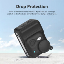 Silicone Protective Cover for Go Ultra Action Camera Protective Cover with Lens Protection Accessories Gray