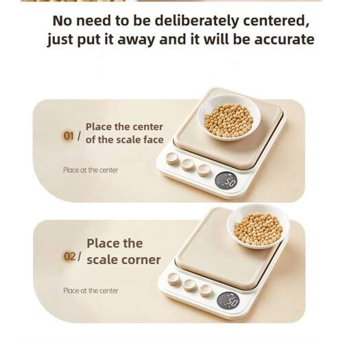Kitchen Small Electronic Scale Highly Accurate Food New Baking Weighing Grams Command High Precision Sensor LCD Display 2