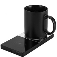 2X Coffee Warmer,Coffee Mug Warmer,Cup Warmer,Electric Beverage Warmer & Wireless Charger,Constant Temperature