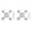 2X E27 LED Ceiling Fan Light with Remote Control Dimmer Function 60W Ceiling Light Drone Shaped Fan Light 1