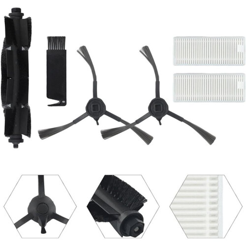 2 Set Replacement Brush Filter Set for 360 S8 S8  Robot Vacuum Cleaner, Main Side Brush Accessory Kit 2