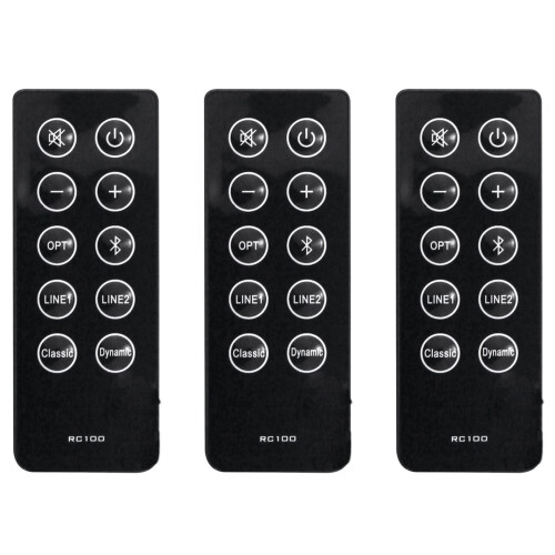 3X Replace RC10D RC100 Remote Control for  R2000DB Soundbar Powered  Bookshelf Speakers