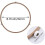 8Pack Microwave Roller Ring Microwave Oven Turntable Ring Plate Tray Support Ring for Glass Plate Tray Supporting 7