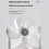 2X E27 LED Ceiling Fan Light with Remote Control Dimmer Function 60W Ceiling Light Drone Shaped Fan Light 3