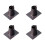 4X Rain Chain Gutter High-Quality Arched Rain Chain Gutter Adapter for Rainwater Pipe Outlet 1