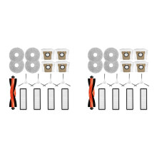 2Conjunto para Robot Vacuum X20 + / X20 Peças de Reposição Acessórios Filtro Hepa Mop Pano Saco de Pó