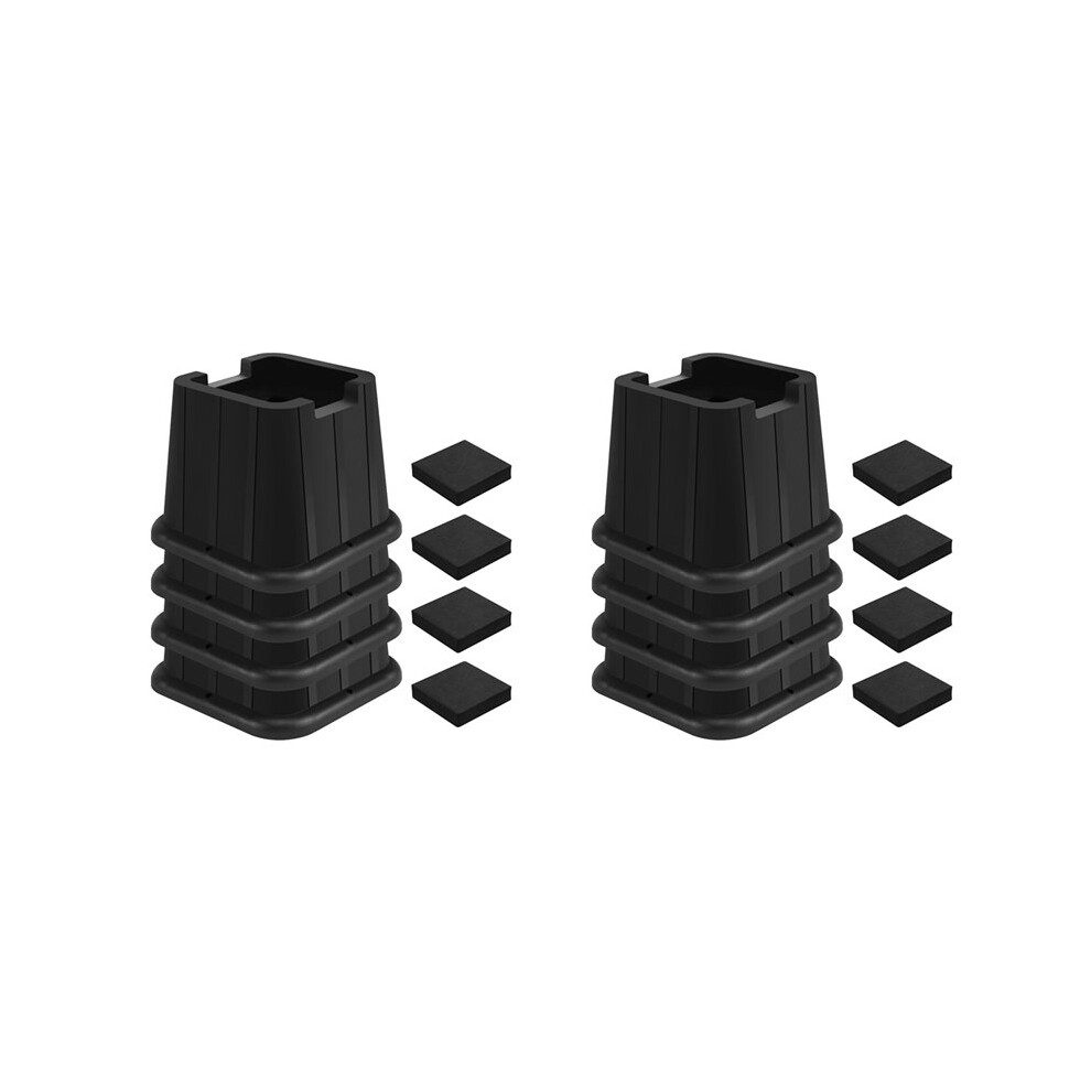 Bed Risers Heavy Duty, Adjustable Furniture Risers For Bed, Sofa, Table, Chair, Support To 1500 Lbs Set Of 8 6032646121669