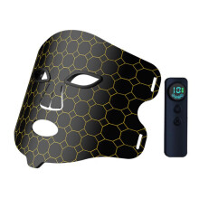 Masque de massage vibrant à photons WG-B-M03, appareil de beauté faciale, norme européenne (noir)