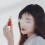 Handheld mini face moisturizing device in lipstick style (red) 1