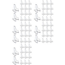 100Pc Clear Acrylic Coin Display Stand Holders Small Easel Rack Card Commemorative Challenge Coin Capsule Holder Support