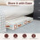 Foldable Bed Sheet Set Organizers and Storage - Large Size Linen Fabric with Window and Label, Under Bed Storage 6 Pack 8