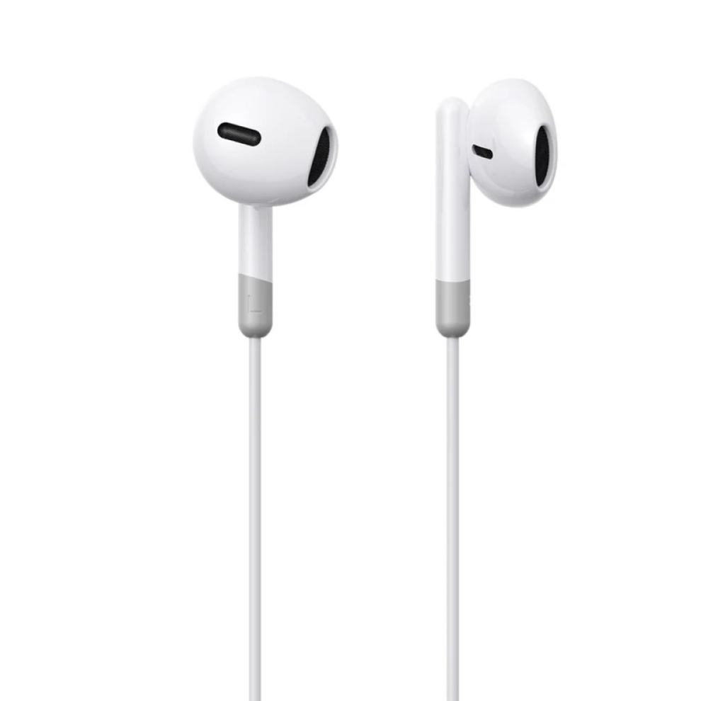 Joyroom Jr-Ew01 Wired Series Half In-Ear Wired Earphones White 5061060509402