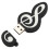 USB 2.0 Stick Cute Cartoon Memory Stick Music Notes Symbol USB 2.0 Memory External USB Flash Drive Memory Stick 4GB 8