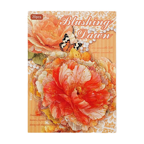 Scrapbook Sticker, Artistic Journaling Sticker-Amber warm light