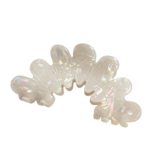 Elegante bloemvorm haarclip Sterke greep Haarklauwclip-B