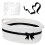Empty Easter Storage Basket with Comfortable-black and white 1