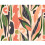 (Medium (3m X 2.4m)) Abstract Leaf Shapes - Orange 2