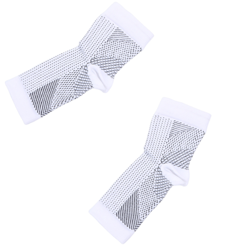 Ankle Brace Compression Support Sleeve Ankle Compression Socks 1 Pair White XXL 1