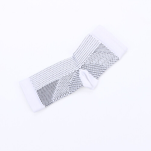 Ankle Brace Compression Support Sleeve Ankle Compression Socks 1 Pair White XXL 2