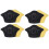 Fersenschutz / Schuheinlagen selbstklebend Schwarz 4Pair 1