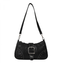 Elegante borsa da donna con tracolla regolabile, adatta per lo shopping, la scuola, il lavoro e i viaggi. Disponibile nei colori bianco e nero.