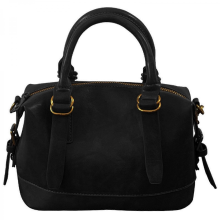 Eye-catching PU leather crossbody bag, casual handbag, shoulder bag, suitable for daily commuting, shopping and travel, brown/black.