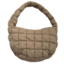 Women's Korean style shoulder bag, simple handbag, pleated underarm bag, women's commuter bag, fashionable underarm bag, khaki color