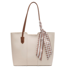 Borsa a mano in morbida pelle da donna 2025, borsa per la spesa in similpelle di grande capacità, portatile, bianco solido