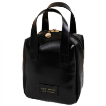 Borsa da viaggio per cosmetici, grande capacità, design multiscomparto, beauty case da donna con cerniera, disponibile in rosa e in un elegante nero.