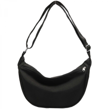 Elegant solid color nylon women's handbag, practical crossbody bag, casual shoulder bag, suitable for travel and shopping, white/black.