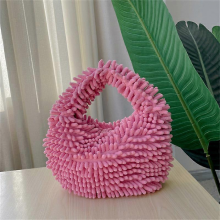 Winter plush dumpling bag, stylish and portable storage bag, color 1