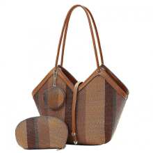 Borsa a tracolla da donna di grande capacità, borsa a tracolla/borsa multifunzionale, adatta per gli spostamenti quotidiani, marrone.